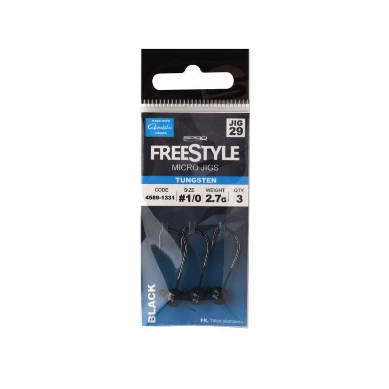Freestyle Tungsten Micro Jigs Black 1 Freestyle Tungsten Micro Jigs Black