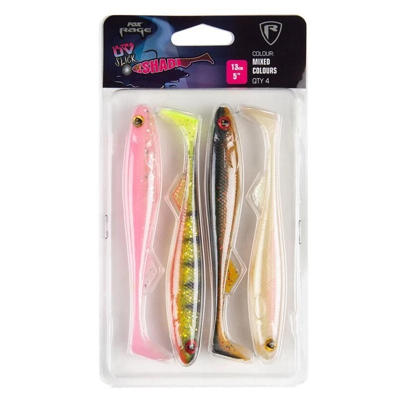 Rage Slick Shad UV Mixed Colours 1 Rage Slick Shad UV Mixed Colours
